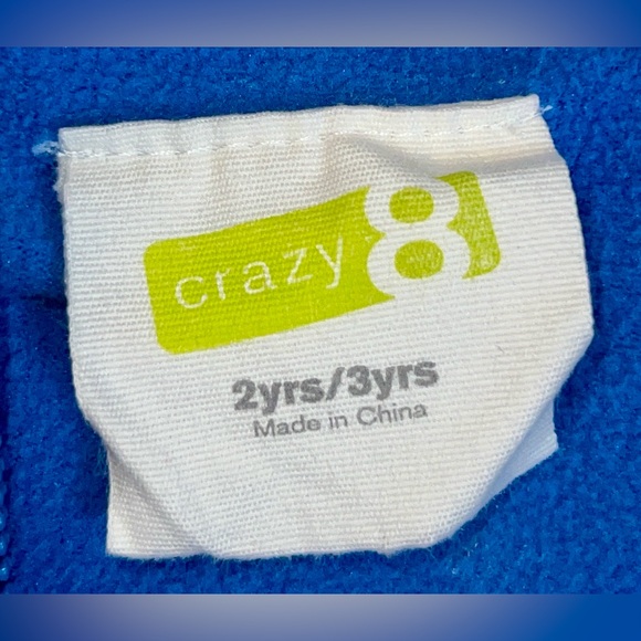 Crazy 8 Blue Snowflake Puffer Vest w/ Puff Ball Zipper Pull toddler sz 2/3 years - Picture 4 of 5